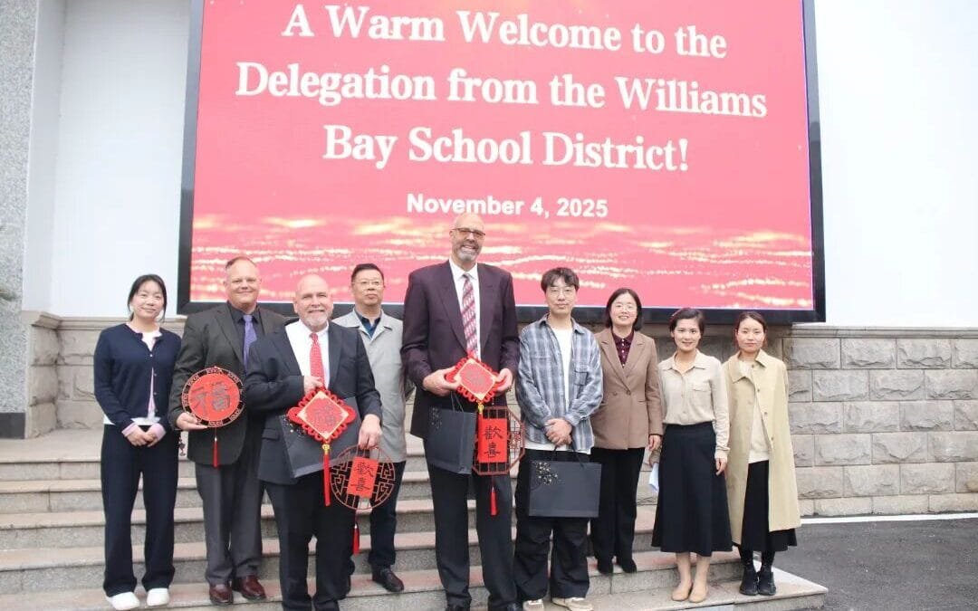 A delegation from the Williams Bay School District of the United States visited Changzhou Xinbei Experimental Middle School